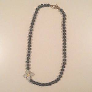 J.Crew Glass Bead Charm Necklace. EUC.